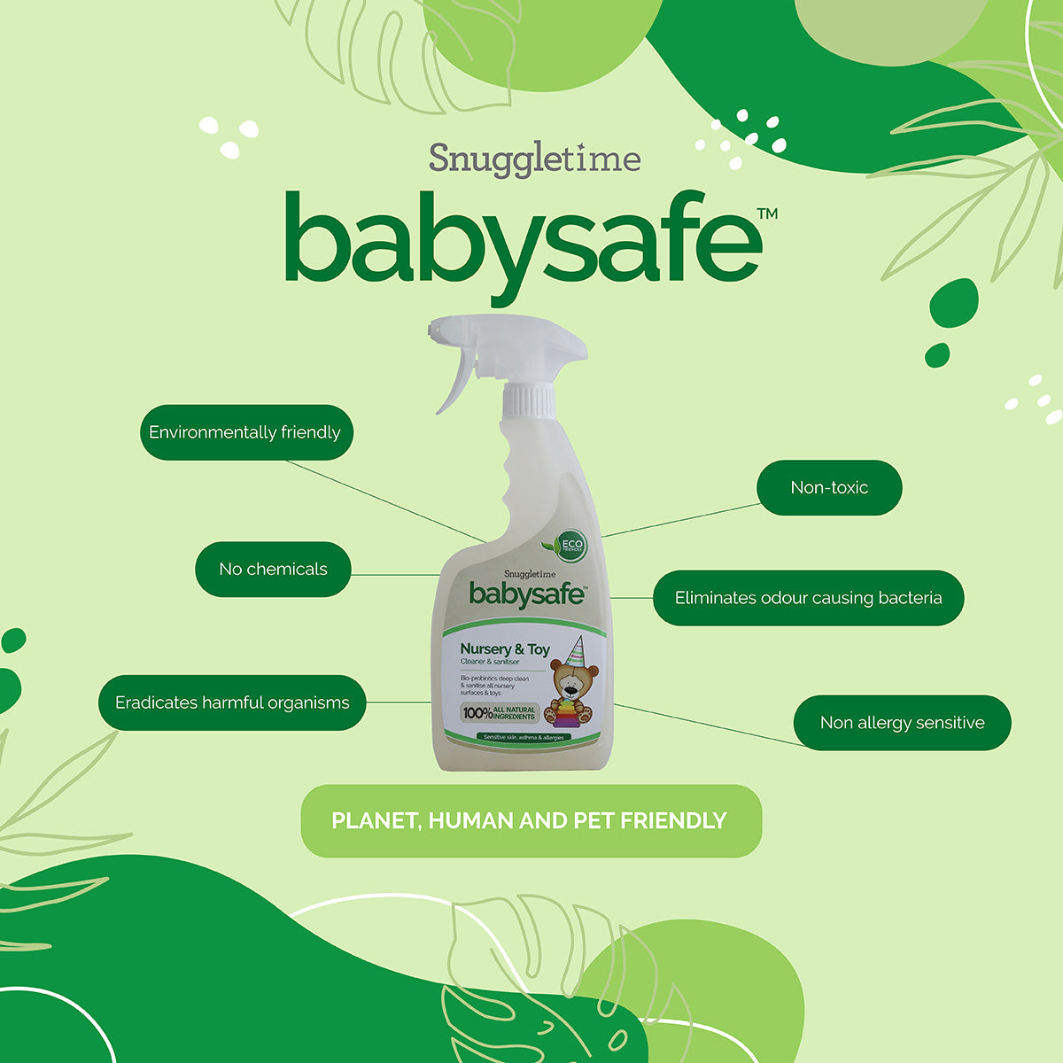 BabySafe Nursery and Toy Cleaner & Sanitiser - 500ml
