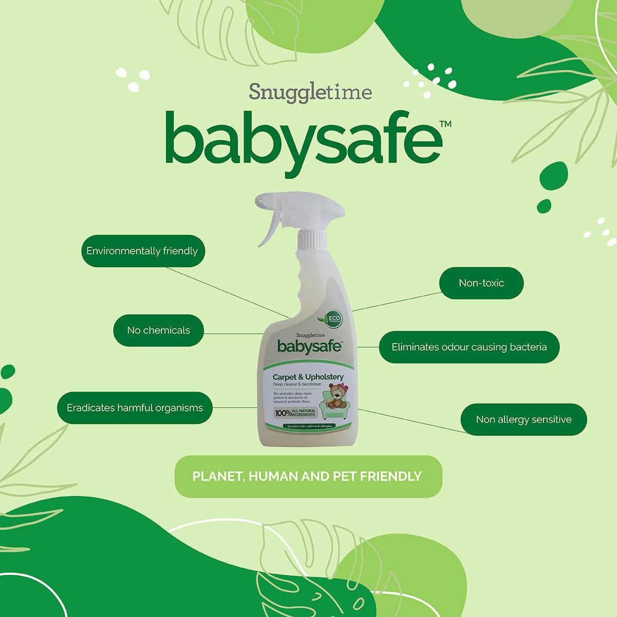 BabySafe Carpet & Upholstery Deep Cleaner & Deodoriser - 500ml