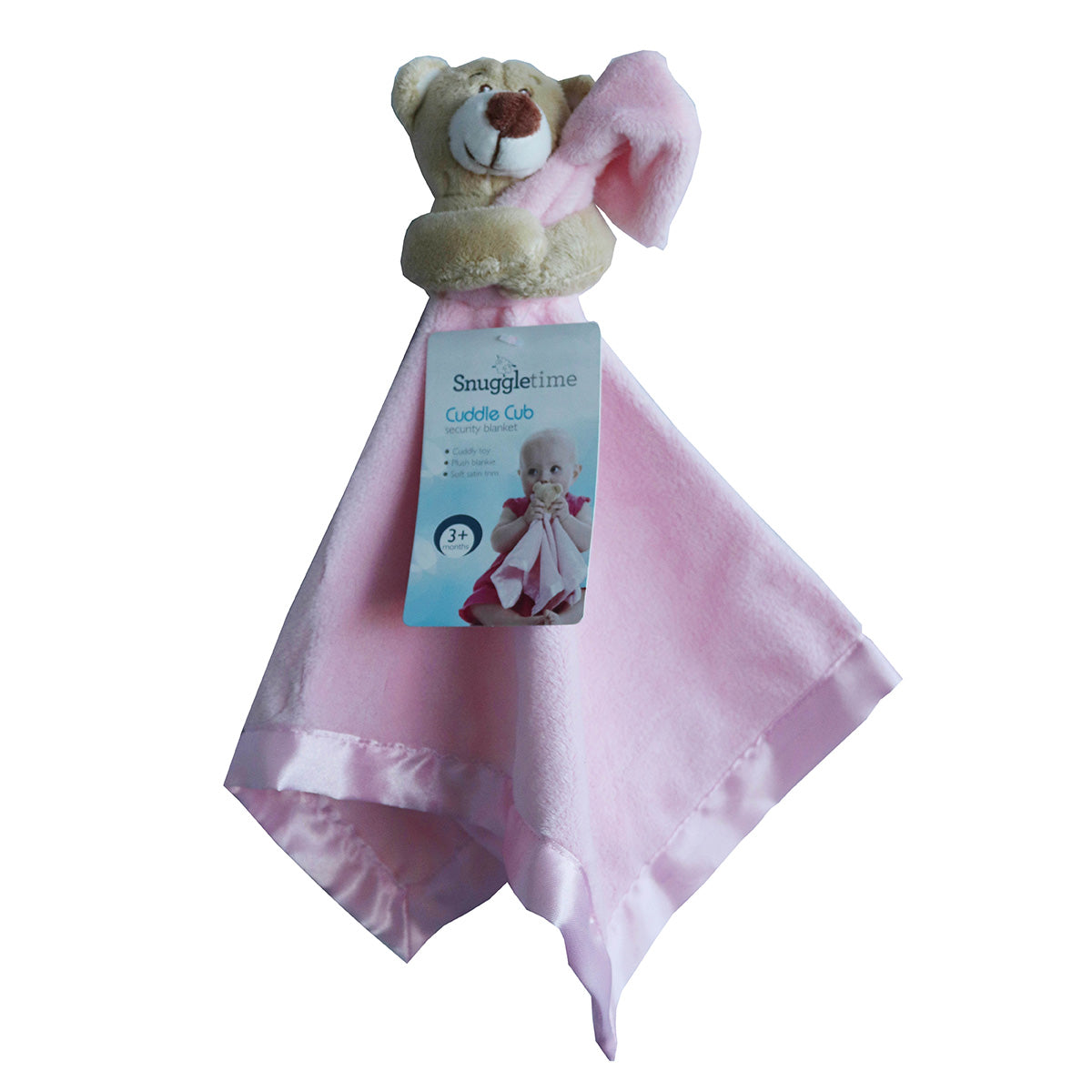 Snuggletime Cuddle Cub Security Blanket in Pink