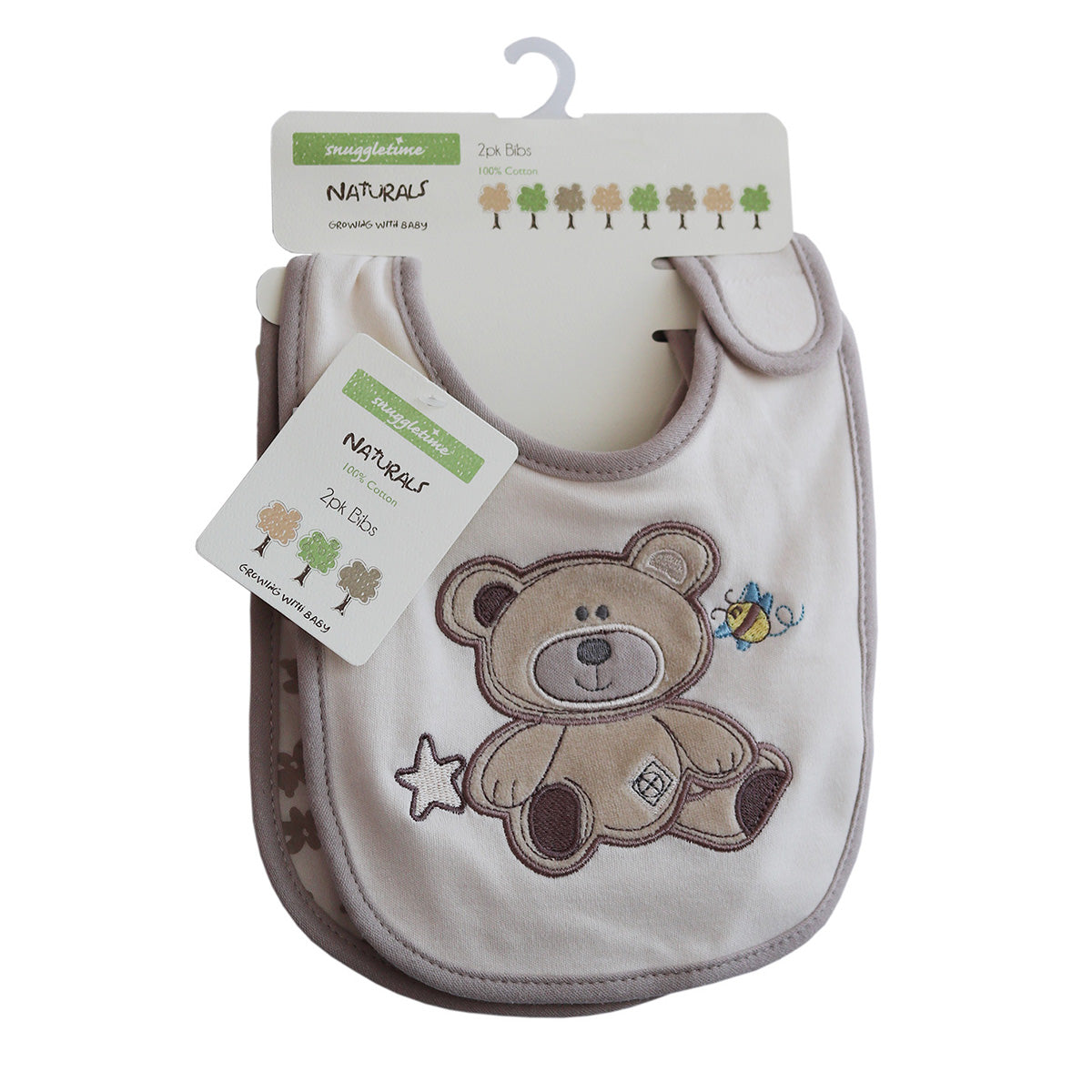 Snuggletime Organic Bibs 2Pack