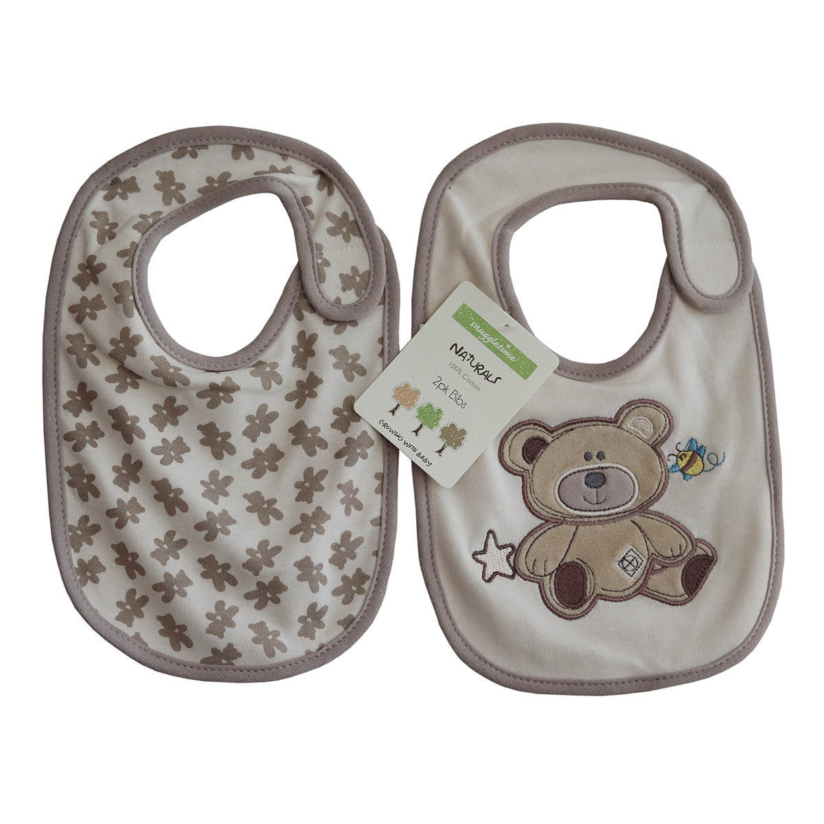 Snuggletime Organic Bibs 2Pack