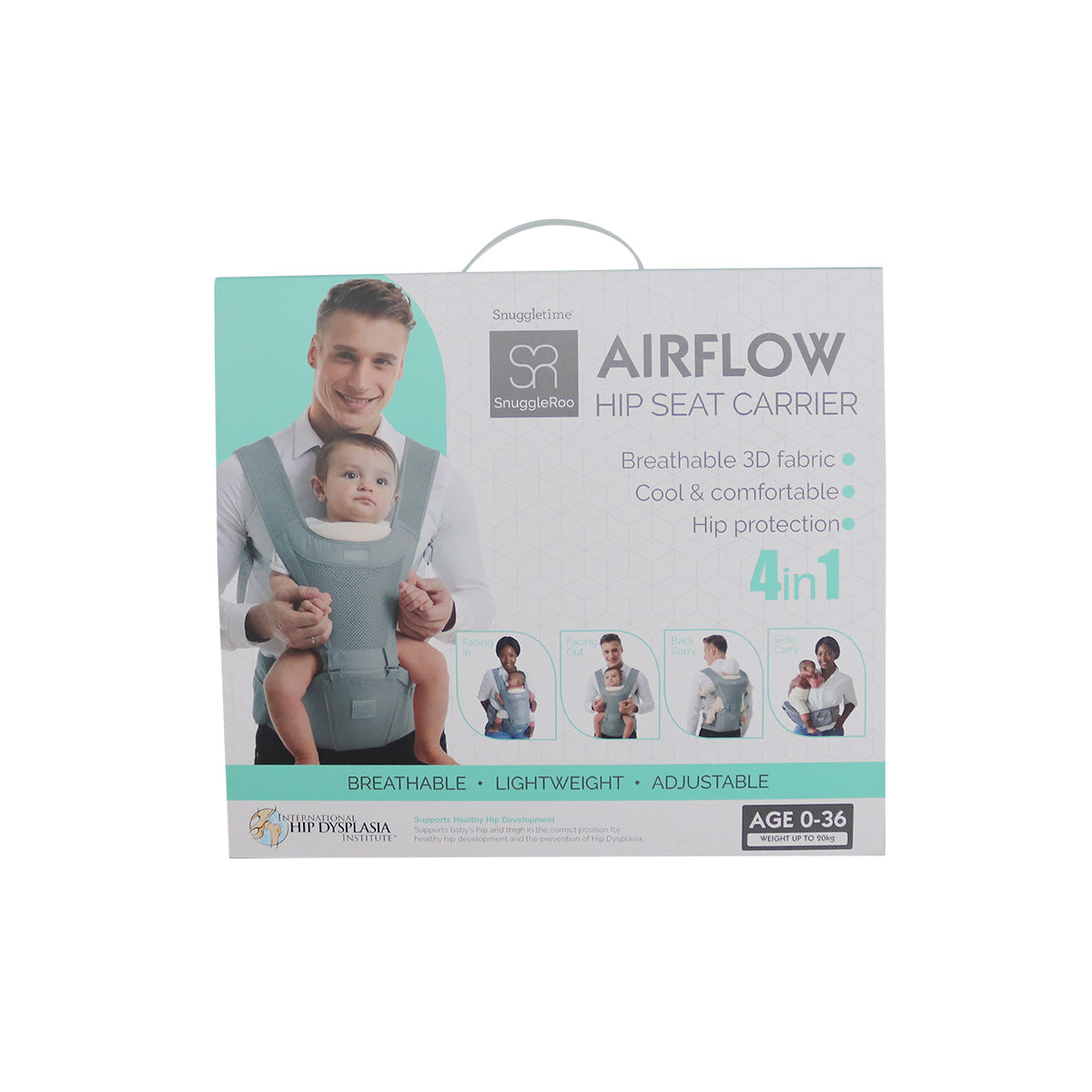 Snuggletime SnuggleRoo Airflow Hip Seat Carrier