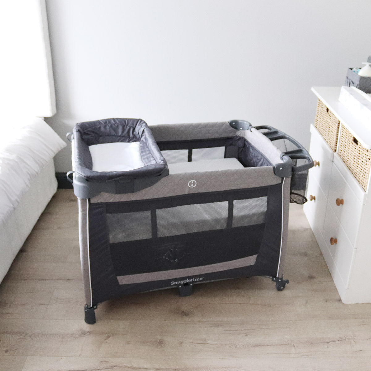 Snuggletime Camp Cot with Changer and Side Storage